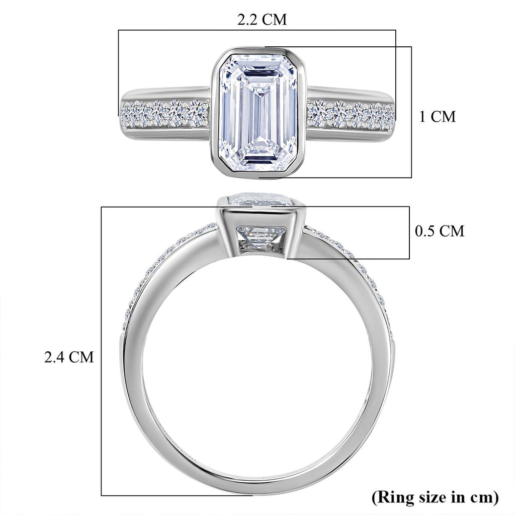 Luxuriant 950 Platinum IGI Certified (VS/EF) Lab Grown Diamond  Ring 2.00 Ct, Platinum Wt. 5.28 Gms._8107167_5