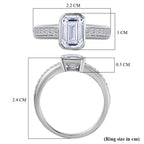 Luxuriant 950 Platinum IGI Certified (VS/EF) Lab Grown Diamond  Ring 2.00 Ct, Platinum Wt. 5.28 Gms._8107167_5