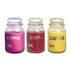 Petali Set of 3 Scented Large Jar Candles - Biscotti, Cherry & Peony - Total 300 Hours Burn Time_8107268