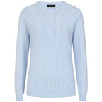 Emreco Womens Knitted Bubble Textured Round Neck Jumper (Size XL) - Blue_8107510_1