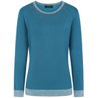 Emreco Sparkle Neckline Jumper (Size XL) - Teal_8107615_4