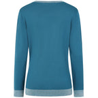 Emreco Sparkle Neckline Jumper (Size XL) - Teal_8107615_5