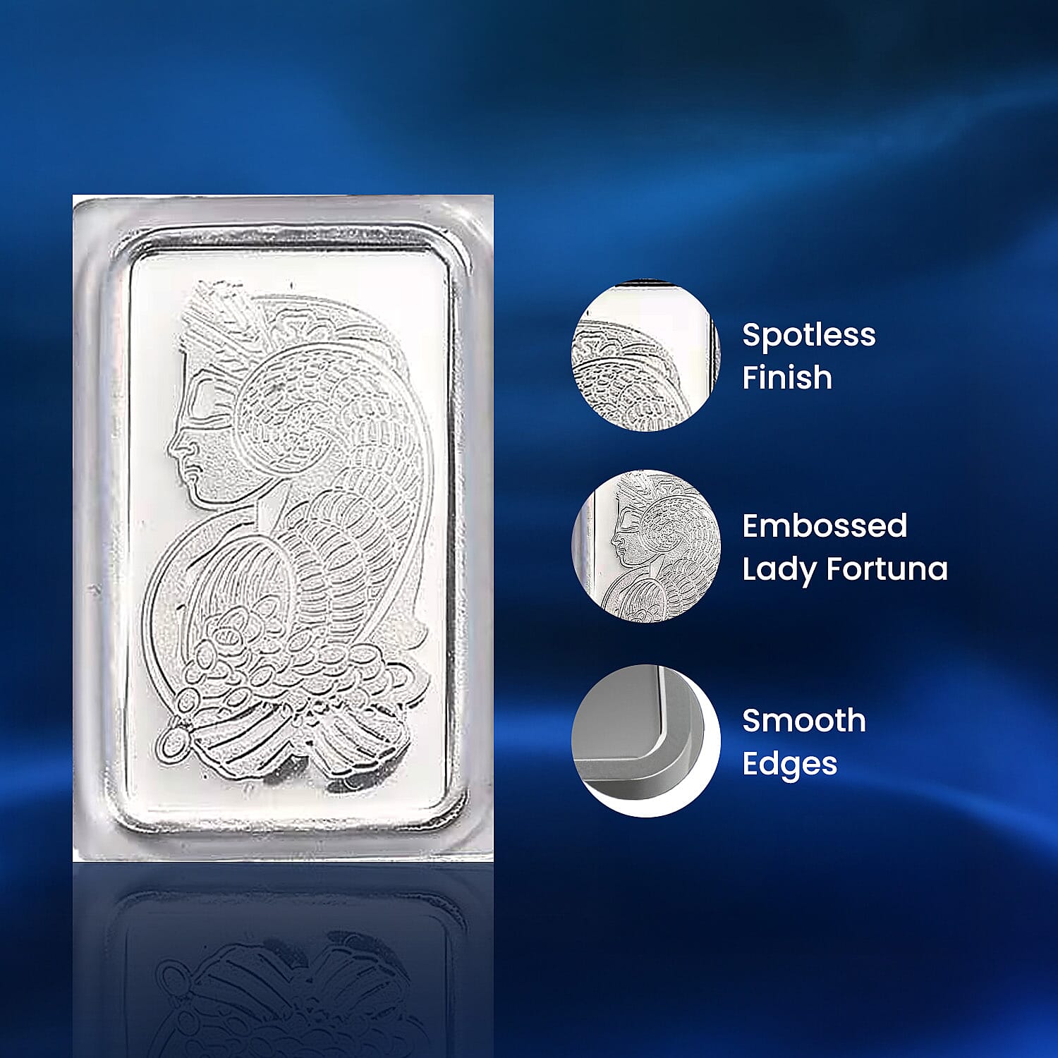 999 Pure Silver Bar with Lady Fortuna Pattern 5 Gms 8108152 4