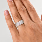 Luxuriant Diamond Lab Grown Diamond (SI-G/H) Ring in Rhodium Overlay Sterling Silver 1.01 Ct._8110314_2