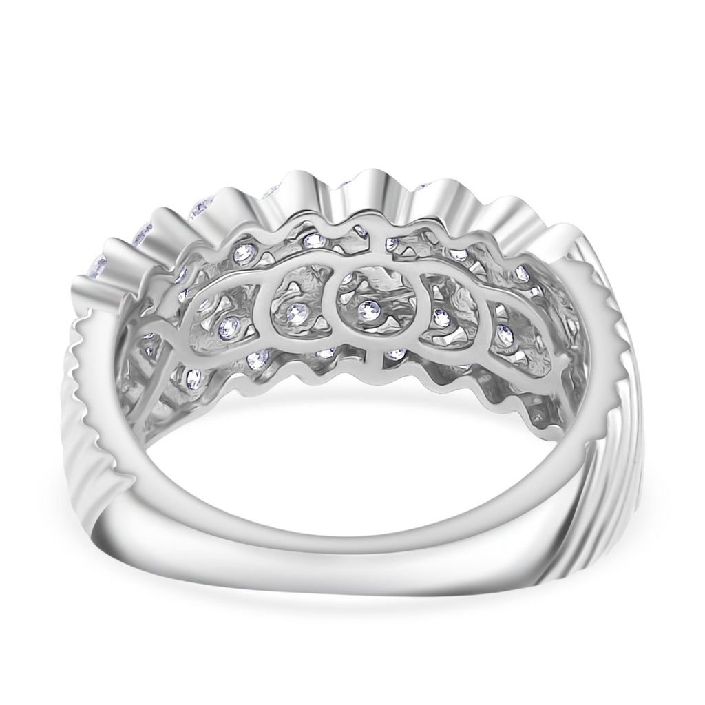 Luxuriant Diamond Lab Grown Diamond (SI-G/H) Ring in Rhodium Overlay Sterling Silver 1.01 Ct._8110314_4