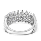 Luxuriant Diamond Lab Grown Diamond (SI-G/H) Ring in Rhodium Overlay Sterling Silver 1.01 Ct._8110314_4