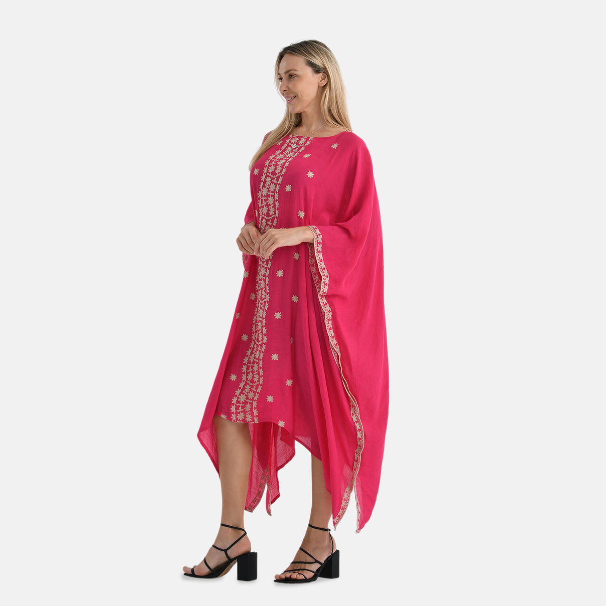 La Marey Elegant Bohemian Style Embroidery Kaftan Dress V32515987 4