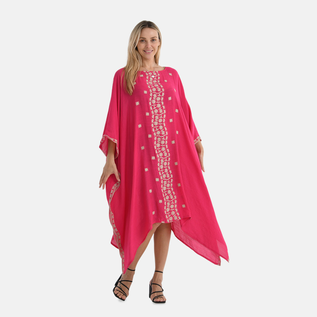 La Marey Elegant Bohemian Style Embroidery Kaftan Dress V32515987 5