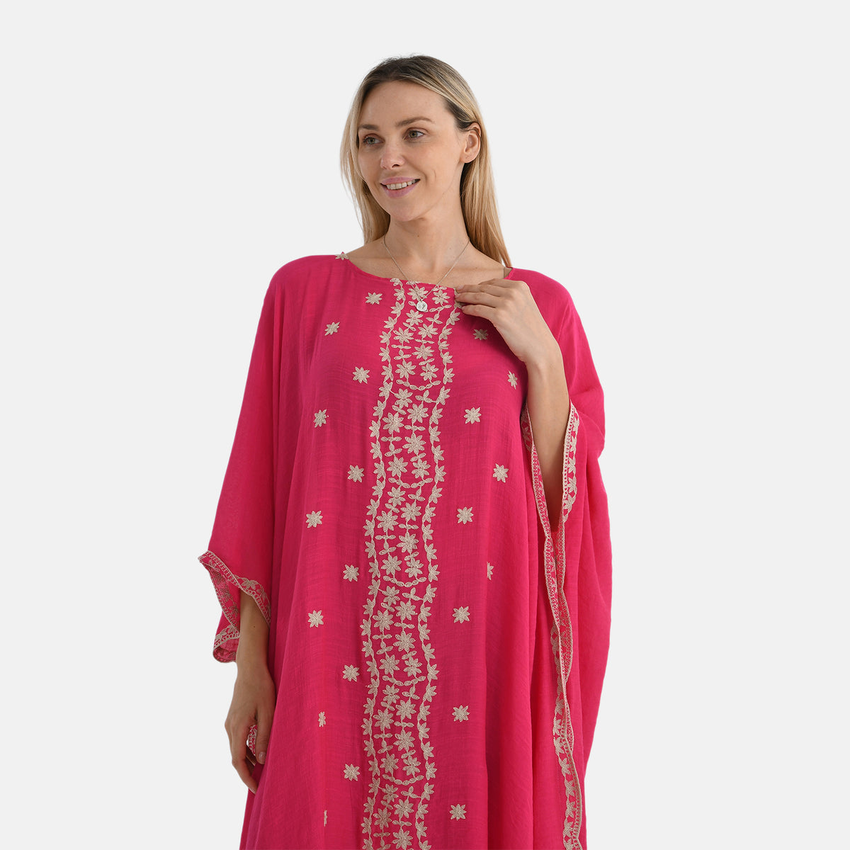 La Marey Elegant Bohemian Style Embroidery Kaftan Dress V32515987 6