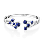 Designer Inspired - Natural Lapis Lazuli Bangle (Size 7.5)