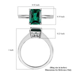 10K White Gold AGI Certified AAA Lab Grown Emerald Solitaire Ring 2.16 Ct._8111716_5