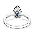 Luxuriant - 9K White Gold AGI Certified AAA Lab Grown Alexandrite Pear Cut Solitaire Ring 2.05 Ct._8112144_4