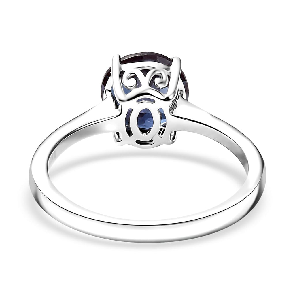 LUXURIANT 9K White Gold AGI Certified AAA Lab Grown Alexandrite Solitaire Ring 2.14 Ct._8112167_4
