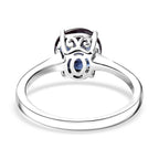 LUXURIANT 9K White Gold AGI Certified AAA Lab Grown Alexandrite Solitaire Ring 2.14 Ct._8112167_4