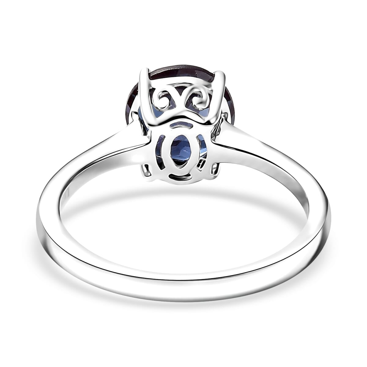Certified and Appraised LUXURIANT 2.15 Ct. AAA Lab Grown Alexandrite Round-Cut Solitaire Ring in 10K White Gold 8112167 5