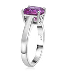 Luxuriant Diamond 10K White Gold AAA Lab Grown Color Change Sapphire Solitaire Ring, Gold Wt.3.09 Gms  3.535  Ct._8112342_3