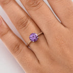 Luxuriant Diamond 10K White Gold AAA Lab Grown Color Change Sapphire Solitaire Ring, Gold Wt.2.67 Gms  2.785  Ct._8112418_2