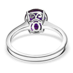 Luxuriant Diamond 10K White Gold AAA Lab Grown Color Change Sapphire Solitaire Ring, Gold Wt.2.57 Gms  2.785  Ct._8112420_4