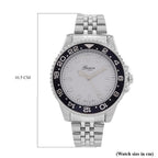 GENOA TIME V2 Miyota 2035 Japan Movt. 3ATM Water Resistant White Dial Mens Watch with Silver Colour Stainless Steel Strap and Black Bezel_8114202_7