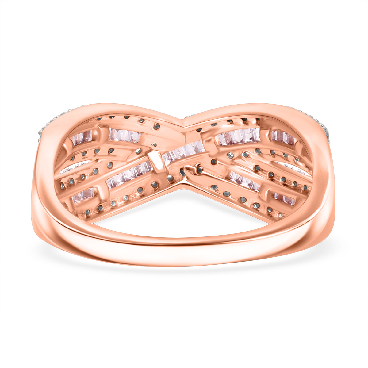 9K Rose Gold SGL Certified Pink Diamond and White Diamond Ring 0.50 Ct. 8114294 3