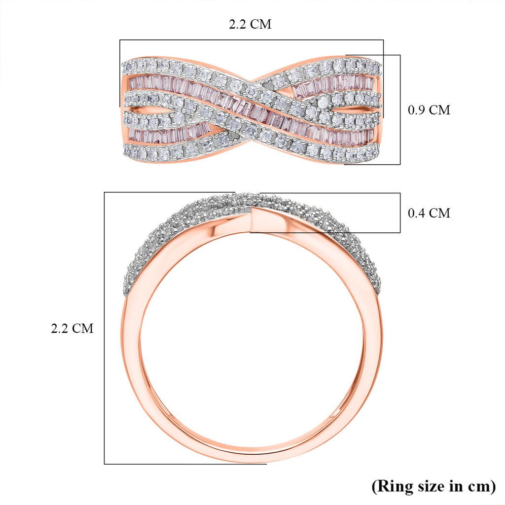 9K Rose Gold SGL Certified Pink Diamond and White Diamond Ring 0.50 Ct._8114294_4