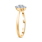 Luxuriant Diamond 9K Yellow Gold (SI/GH) Lab Grown Diamond Floral Ring_8114391_2