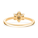 Luxuriant Diamond 9K Yellow Gold (SI/GH) Lab Grown Diamond Floral Ring_8114391_3