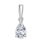 Luxuriant Diamond 950 Platinum SGL Certified Pear Cut Lab Grown Diamond (VS-E-F) Pendant 0.50 Ct.