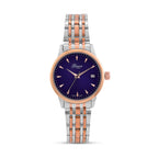 CLASSIC GENOA TIME V2 Miyota GM12 Japan Movt. 3ATM Water Resistant Blue Dial Watch with Silver and Rose Gold Colour Stainless Steel Strap_8114435