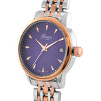 CLASSIC GENOA TIME V2 Miyota GM12 Japan Movt. 3ATM Water Resistant Blue Dial Watch with Silver and Rose Gold Colour Stainless Steel Strap_8114435_3