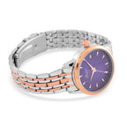 CLASSIC GENOA TIME V2 Miyota GM12 Japan Movt. 3ATM Water Resistant Blue Dial Watch with Silver and Rose Gold Colour Stainless Steel Strap_8114435_5