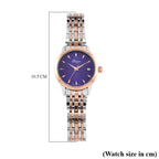 CLASSIC GENOA TIME V2 Miyota GM12 Japan Movt. 3ATM Water Resistant Blue Dial Watch with Silver and Rose Gold Colour Stainless Steel Strap_8114435_7