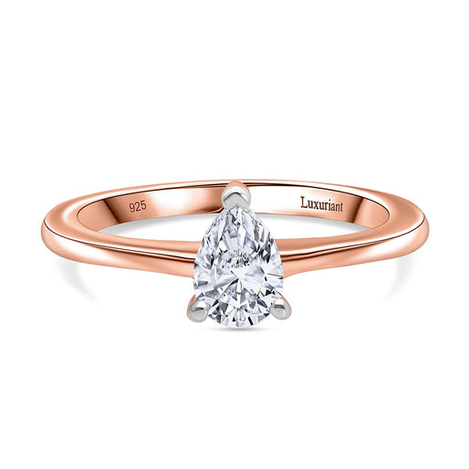 Luxuriant Diamond Lab Grown Diamond Solitaire Ring in Sterling Silver