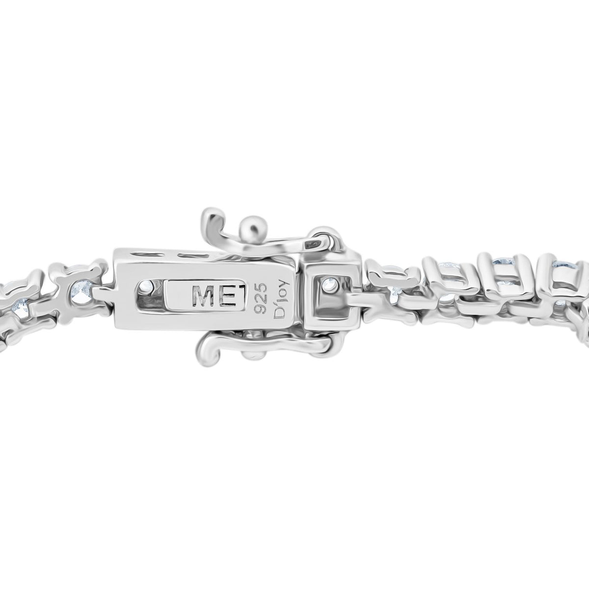 LUXURIANT 3.63 Ct Lab Grown Diamond Tennis Bracelet in Rhodium Overlay Sterling Silver 8 Inch 8114579 2