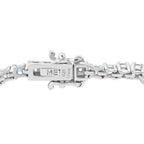 Luxuriant - Lab Grown Diamond SI/GH Bracelet (Size - 7.5) with GB Lock Box in Rhodium Overlay Sterling Silver 3.63 Ct_8114579_2