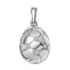 Designer Inspired- Luxuriant Diamond Lab Grown Diamond (SI-G/H) Pendant in Rhodium Overlay Sterling Silver 0.35 Cts_8124393