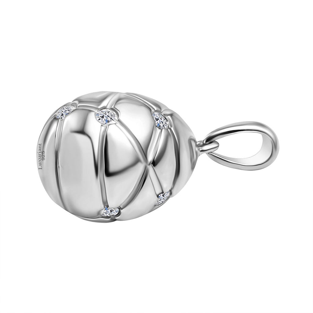 Designer Inspired- Luxuriant Diamond Lab Grown Diamond (SI-G/H) Pendant in Rhodium Overlay Sterling Silver 0.35 Cts_8124393_3