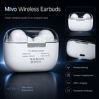 MIVO Wireless Earbuds - White