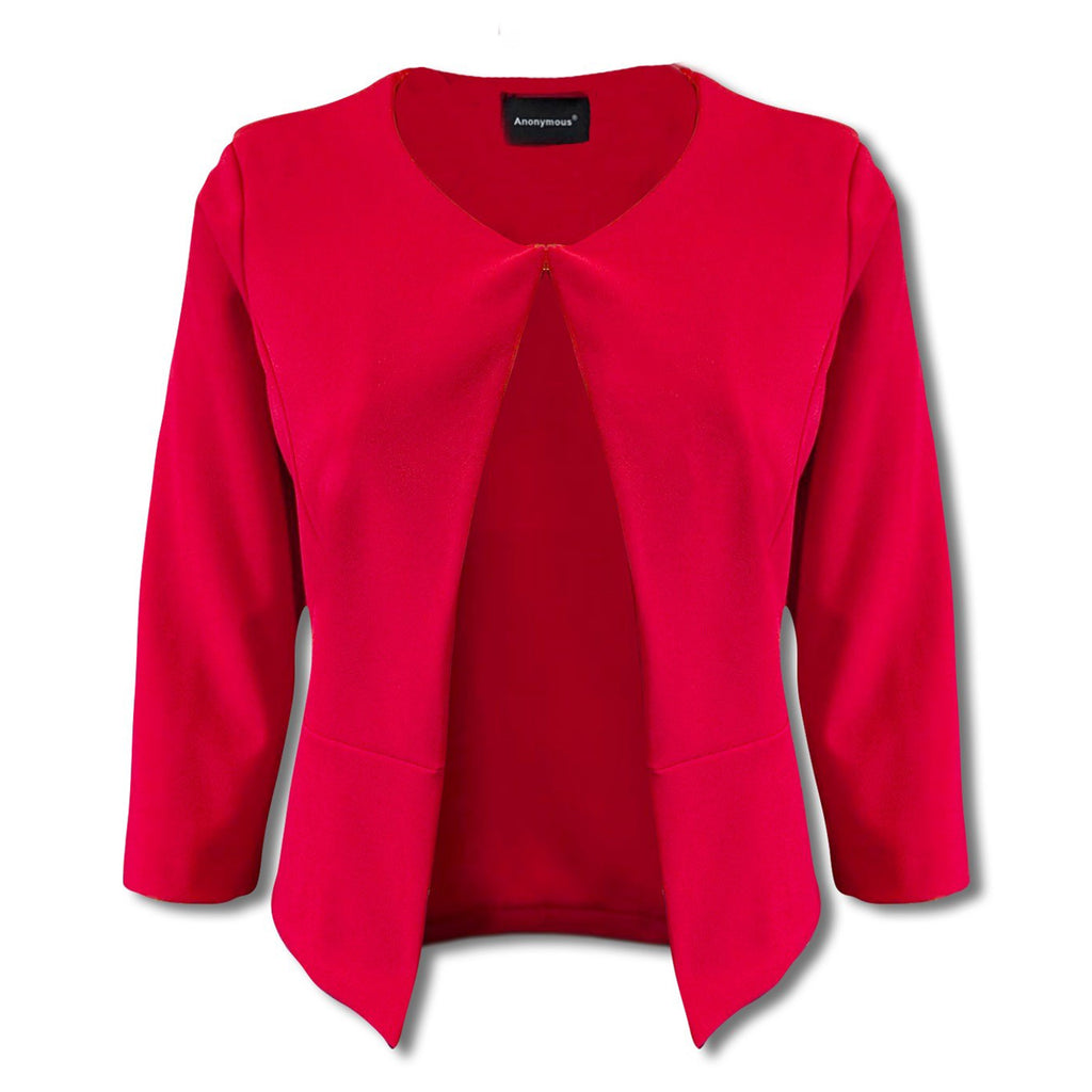 Anonymous Crepe Bolero (Size 10) - Red_8130499