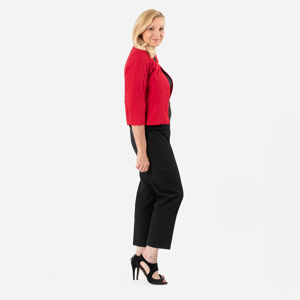 Anonymous Crepe Bolero (Size 10) - Red_8130499_4
