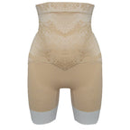 Laser Cut Leg Boxer with Pare Lace Covered (Size M) - Nude_8130555