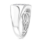 Luxuriant Lab Grown Diamond (SI/GH) Ring in Rhodium Overlay Sterling Silver 1.00 Ct, Silver Wt. 5.40 Gms._8130741_2
