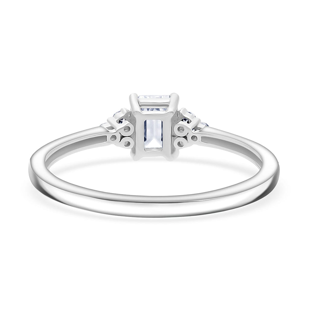 Luxuriant 9K White Gold Lab Grown Diamond (VS-EF) SGL Certified Ring