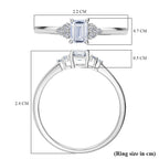 Luxuriant 9K White Gold Lab Grown Diamond (VS-EF) SGL Certified Ring