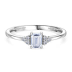 Luxuriant 9K White Gold Lab Grown Diamond (VS/EF) SGL Certified Ring_8132109