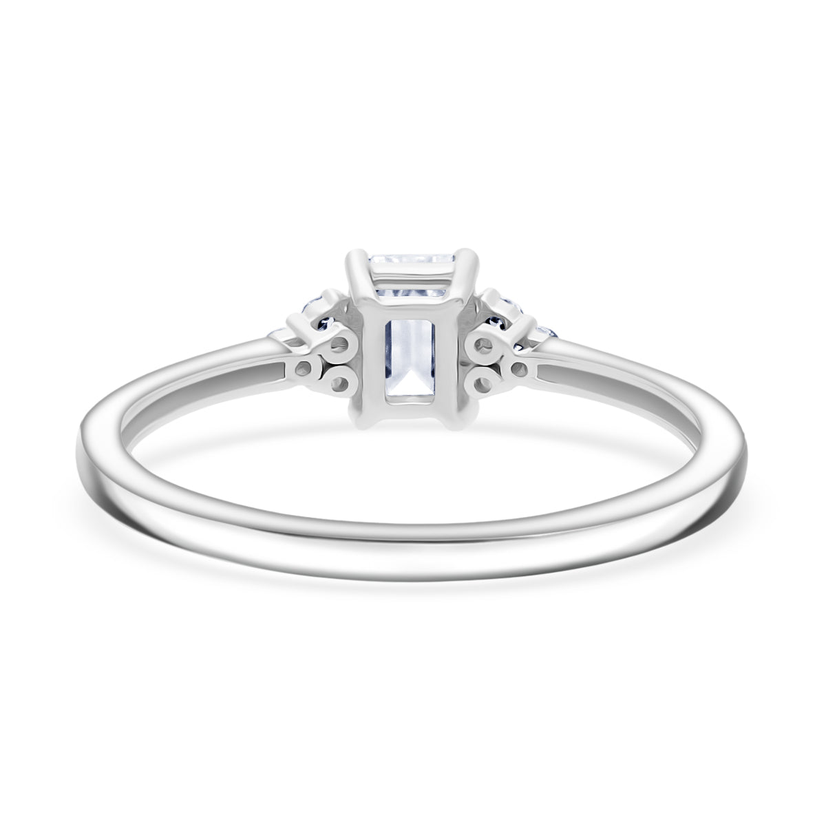LUXURIANT 9K White Gold VS Lab Grown Diamond EF, VS Ring, Gold Wt.2.48 Gms  0.590  Ct. V32530411 5
