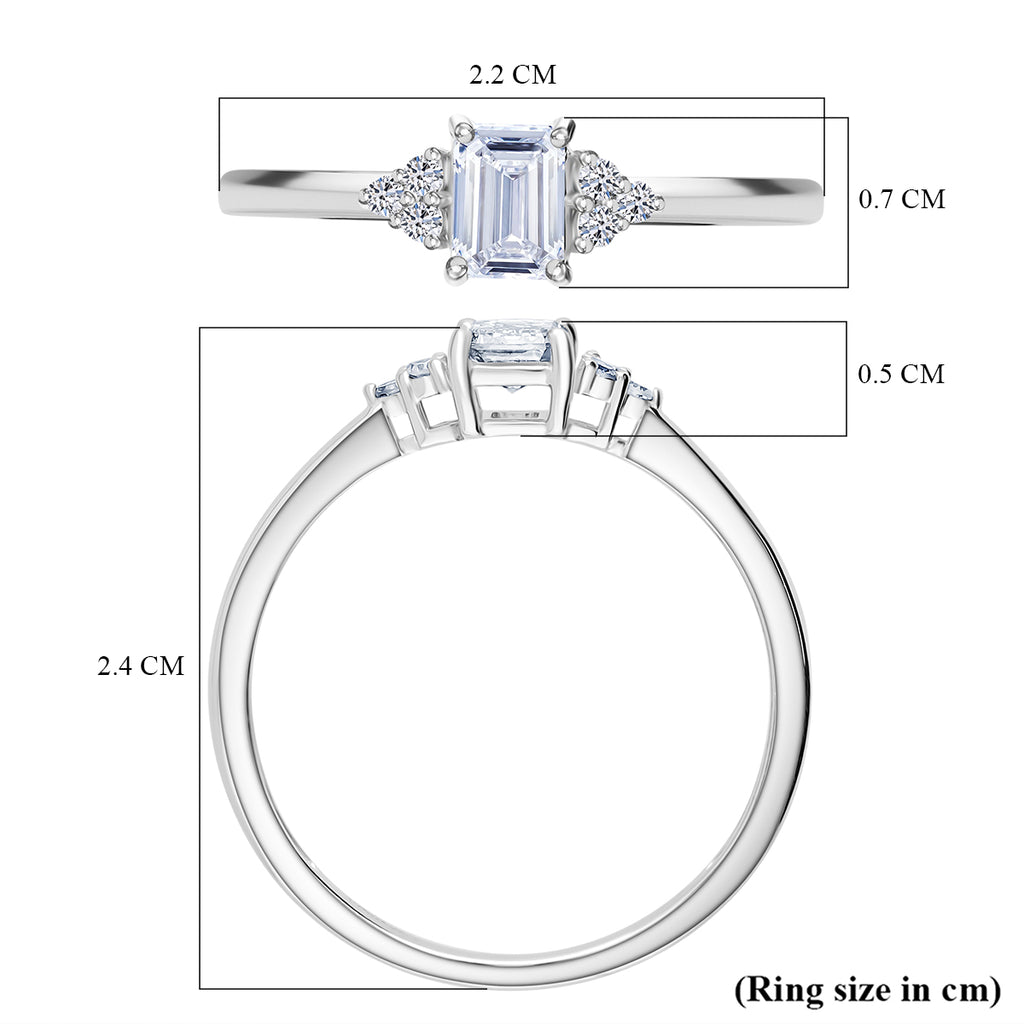 Luxuriant 9K White Gold Lab Grown Diamond (VS/EF) SGL Certified Ring_8132109_6