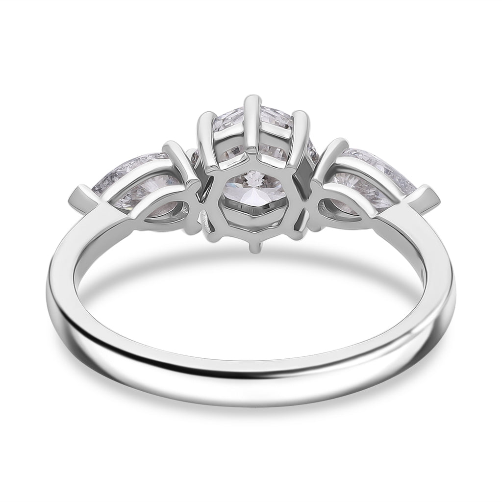 Luxuriant 9K White Gold Lab Grown Diamond (VS/EF) SGL Certified Ring 1.50 Ct._8132121_3
