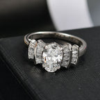 First Time Ever - Luxuriant Diamond 950 Platinum IGI Certified (VS-E/F) Lab Grown Diamond Ballerina Ring 1.86 Ct, Platinum Wt. 4.52 Gms._8132325_1