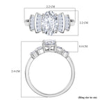 First Time Ever - Luxuriant Diamond 950 Platinum IGI Certified (VS-E/F) Lab Grown Diamond Ballerina Ring 1.86 Ct, Platinum Wt. 4.52 Gms._8132325_5
